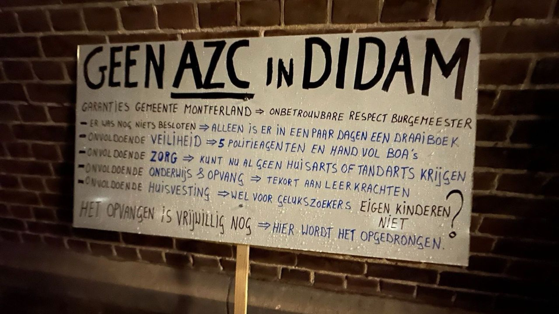 AZC’s in de Achterhoek onderwerp van politieke en maatschappelijke discussie tijdens aangekondigd bezoek Wilders
